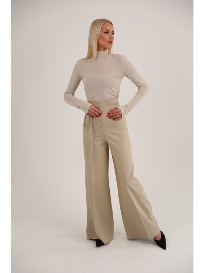 Klasikinės kelnės paaukštintu liemeniu